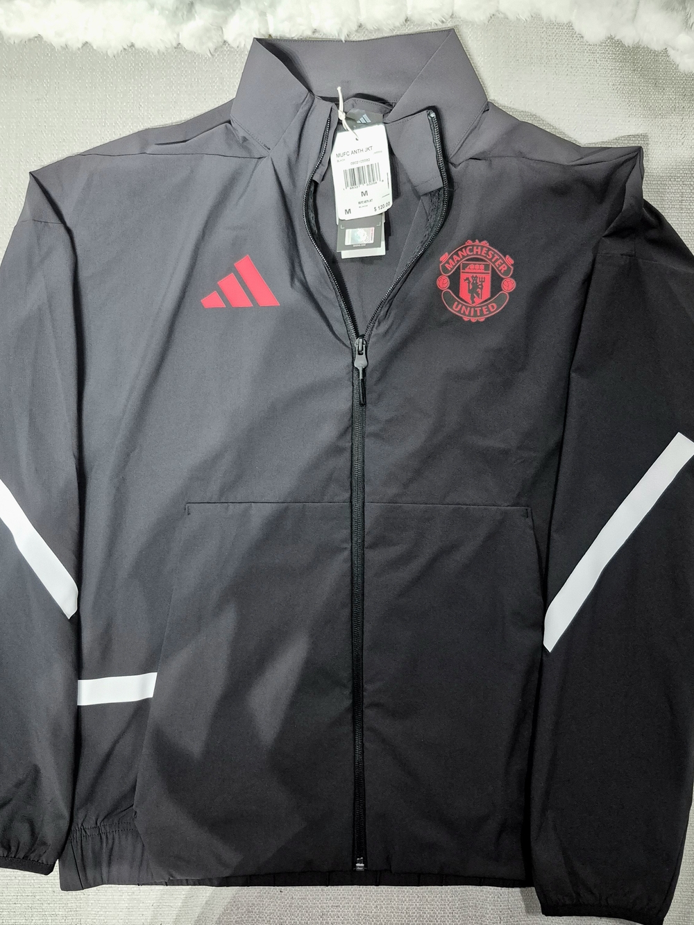 adidas Manchester United Z.N.E. Anthem Jacket — Men's Medium